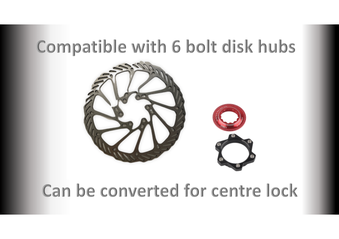 BRAKE Disc Brake Rotor - 160mm - 6 Bolt Lock